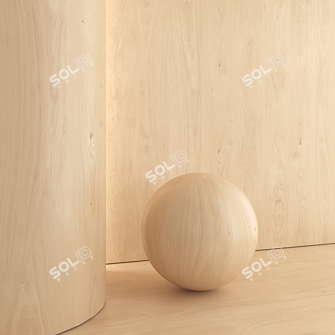 Oak Wood Material Pack - PBRTextures 3D model image 3