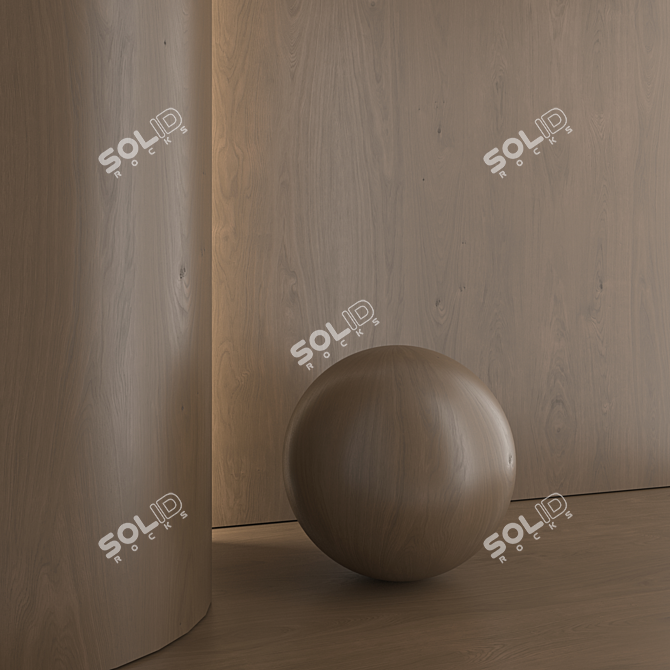 Oak Wood Material Pack - PBRTextures 3D model image 5