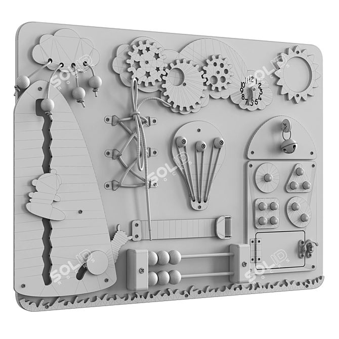 Alps Busy Board for Kids 3D model image 7