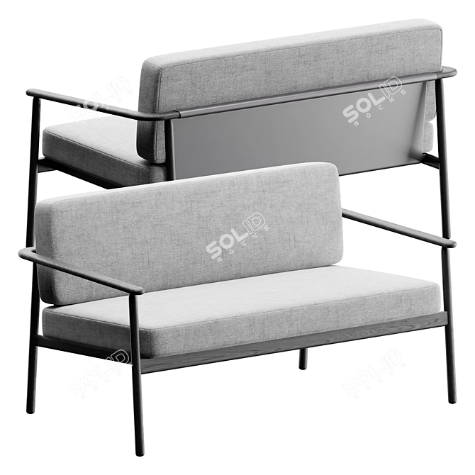 Modern Chic Sofa Set 3D model image 2