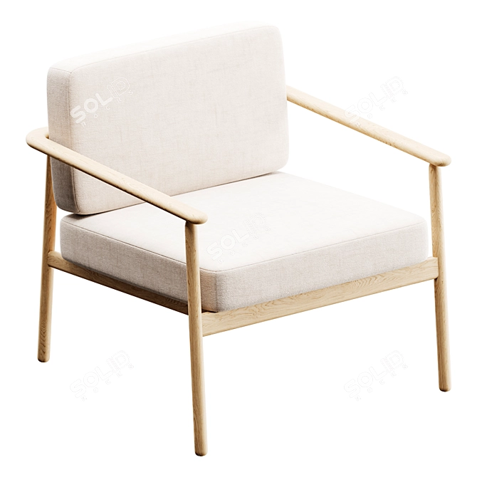 Elegant WUDI | Armchair 3D model image 2