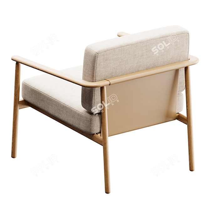 Elegant WUDI | Armchair 3D model image 4