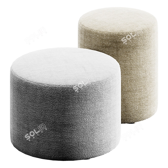 Novamobili LOG Pouf | Ottoman 3D model image 2