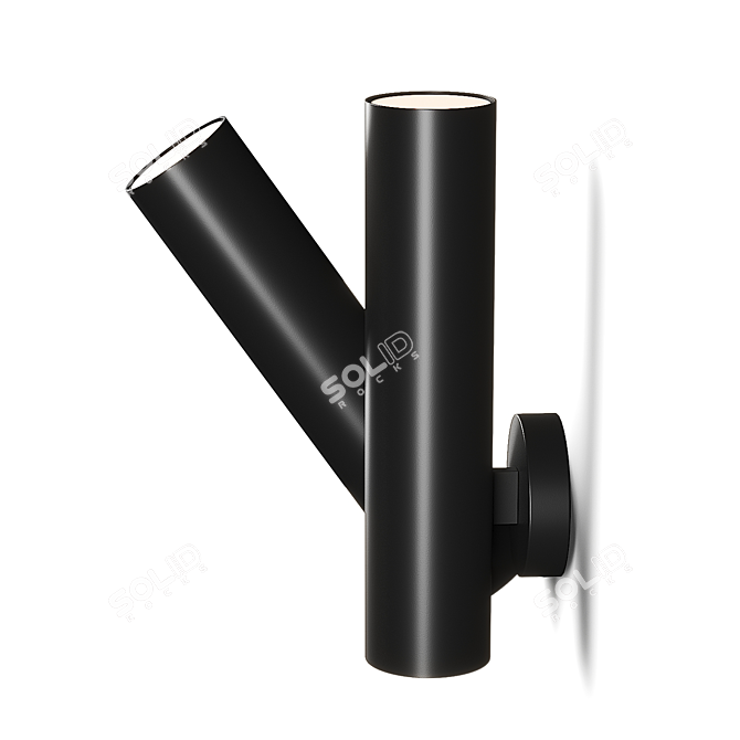 Minimalist Tobu W1 Wall Lamp 3D model image 1