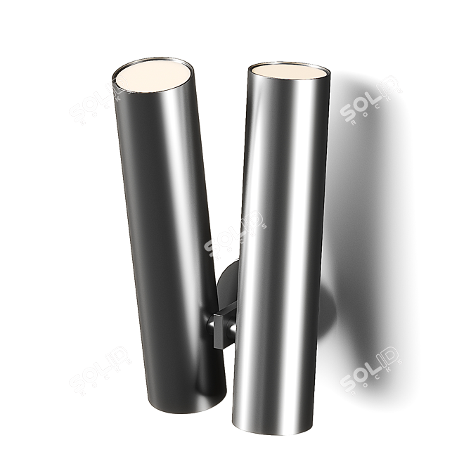 Minimalist Tobu W1 Wall Lamp 3D model image 2