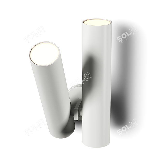 Minimalist Tobu W1 Wall Lamp 3D model image 3