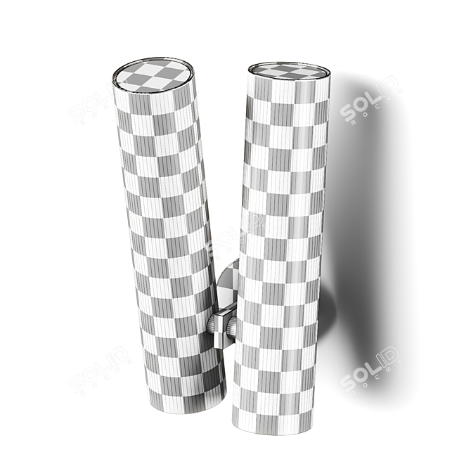 Minimalist Tobu W1 Wall Lamp 3D model image 6