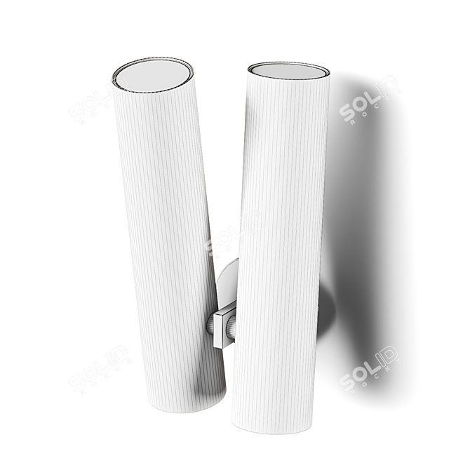 Minimalist Tobu W1 Wall Lamp 3D model image 7