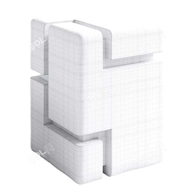 Elegant Bellechasse Side Table 3D model image 4