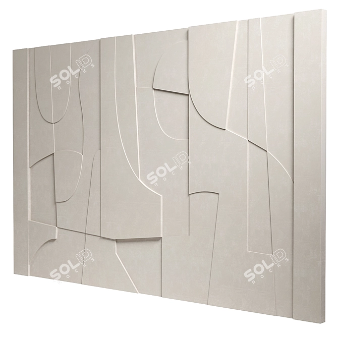 Headboard Decor Panel 17 3D model image 2