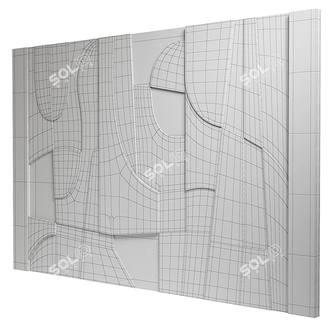 Headboard Decor Panel 17 3D model image 5