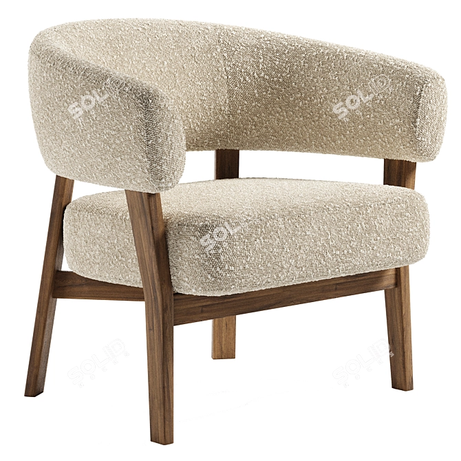 Stylish Juno Chair: Modern Comfort 3D model image 1