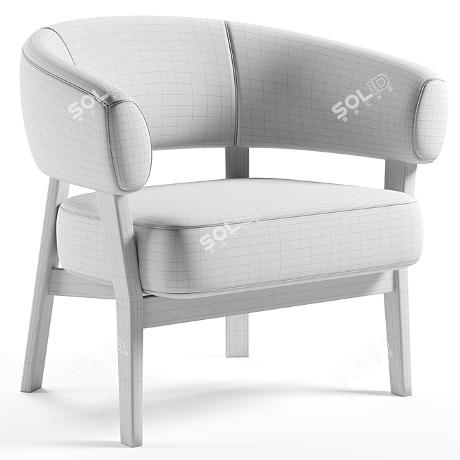 Stylish Juno Chair: Modern Comfort 3D model image 3