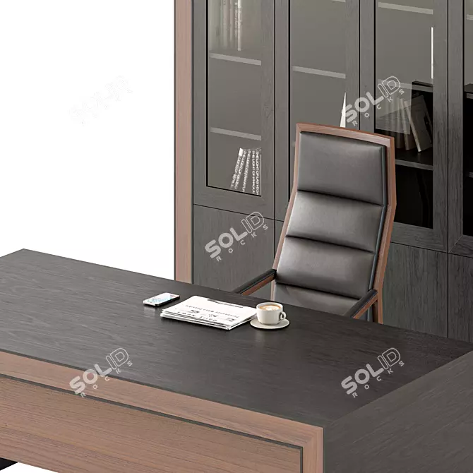 Title: Modern Office Furniture Set 3D model image 4