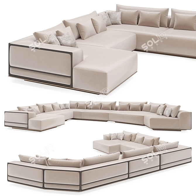 Modular Boyd Sofa Set 3D model image 1