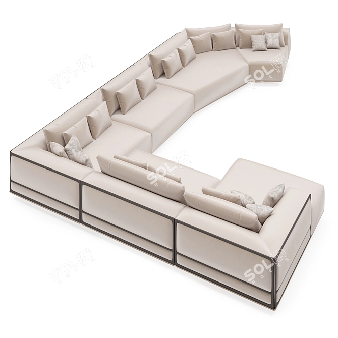 Modular Boyd Sofa Set 3D model image 2