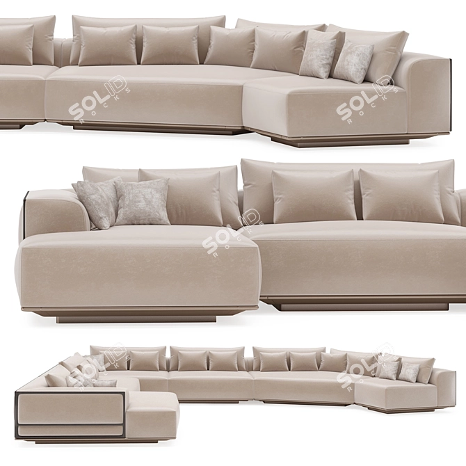 Modular Boyd Sofa Set 3D model image 3