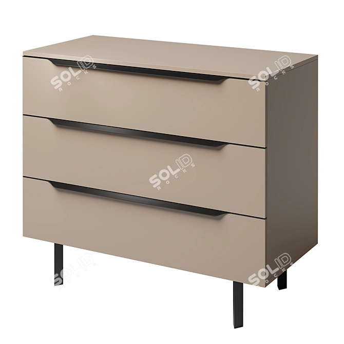 Damien Regular MADE Dresser 3D model image 1