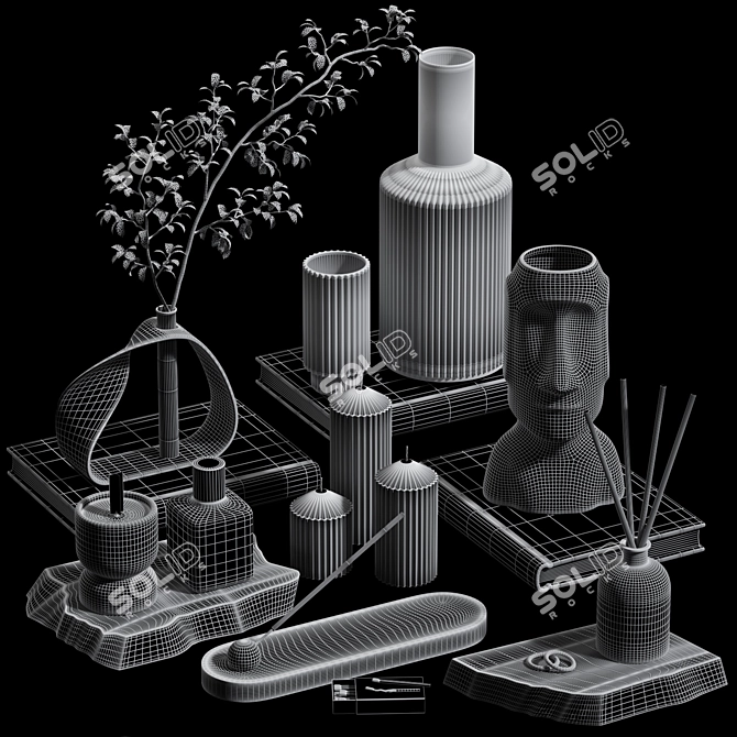 High Resolution Decorative Set 51 3D model image 11