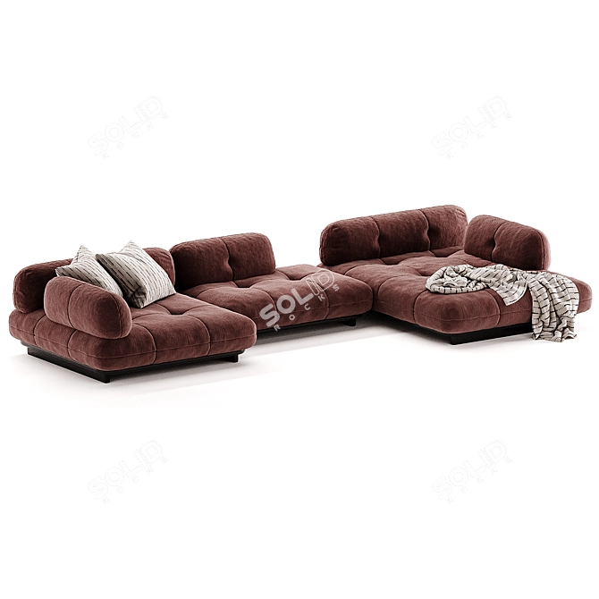  LUZARO Sofa Safe: Stylish & Secure 3D model image 2
