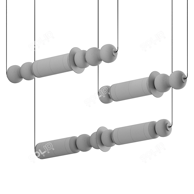 Lollipop Pendant Lights Set 3D model image 3