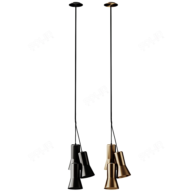 Modern Minimalist Pendant Lamp 3 3D model image 2