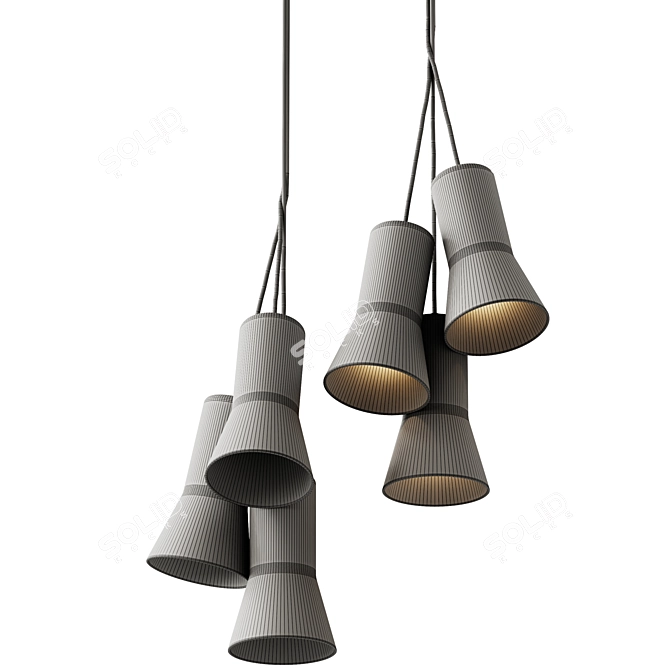 Modern Minimalist Pendant Lamp 3 3D model image 4