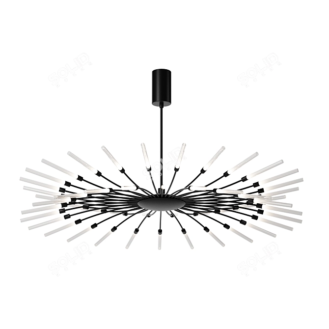 Elegant LED Pendant Lamp Twig 3D model image 1