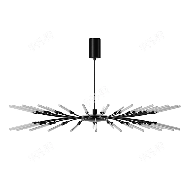 Elegant LED Pendant Lamp Twig 3D model image 2