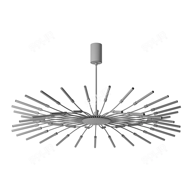 Elegant LED Pendant Lamp Twig 3D model image 3