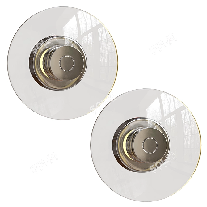 Modern Wall Light 3D Model 3D model image 4