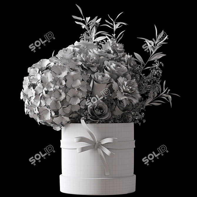 Boxed Flower Bouquet 2016 Edition 3D model image 2