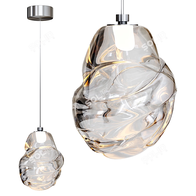 Clear OMAM Pendant Light Fixture 3D model image 1