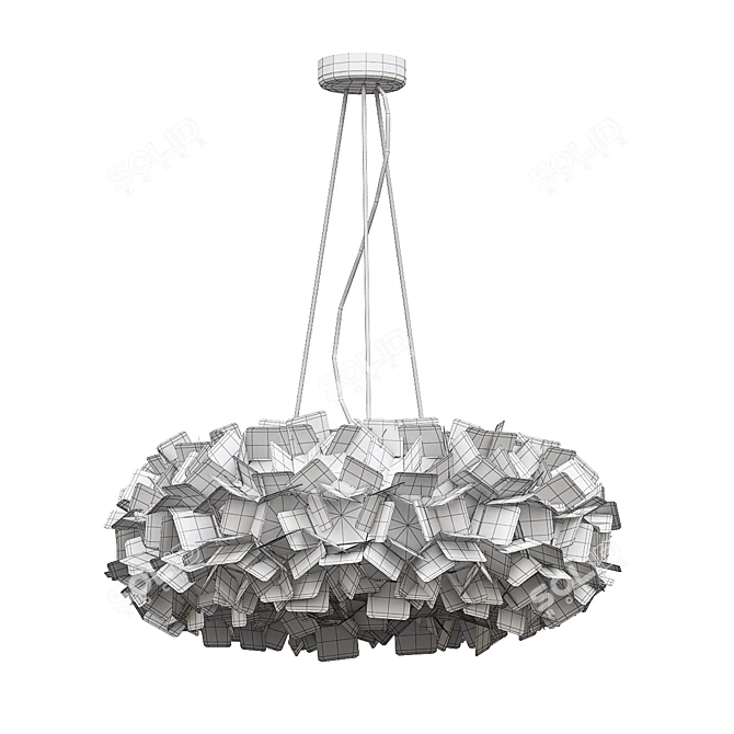 Chic Clizia Pendant Light Fixture 3D model image 4