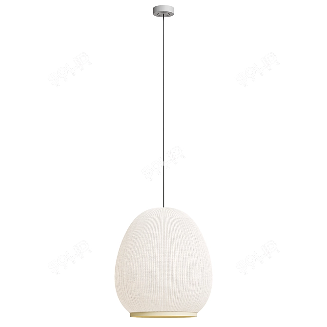  Vibia Fabric Pendant Lamp 3D model image 2