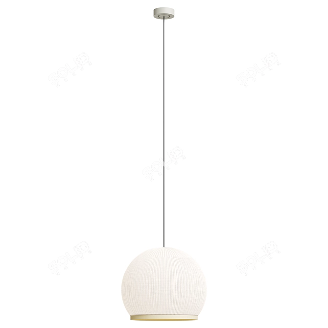  Vibia Fabric Pendant Lamp 3D model image 3