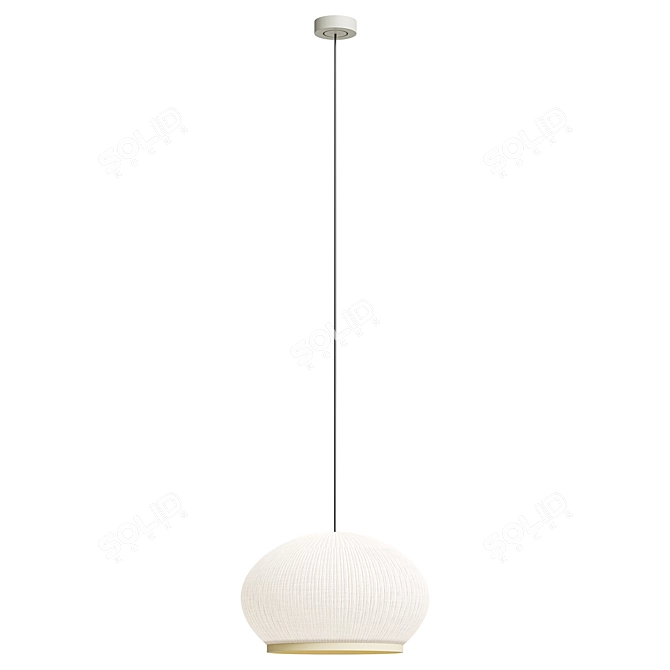  Vibia Fabric Pendant Lamp 3D model image 4