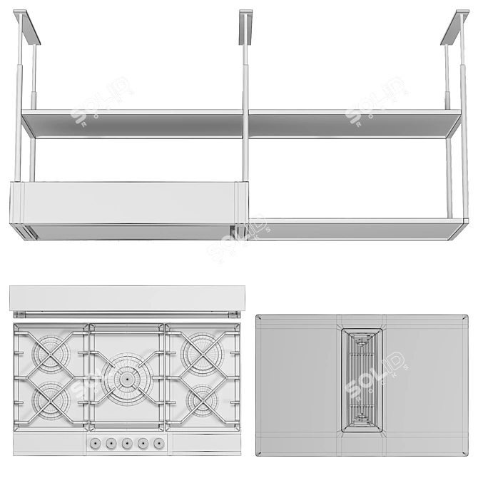 Caple 5-Piece Appliance Set 3D model image 6