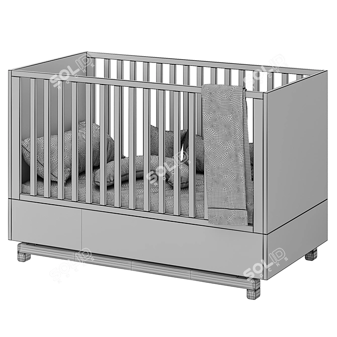  Nomi Junior Bed 153 by Bellamy 3D model image 6