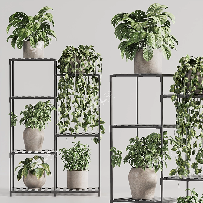 Modern Indoor Plant Stand 150 3D model image 1