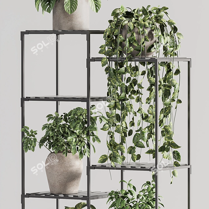 Modern Indoor Plant Stand 150 3D model image 4