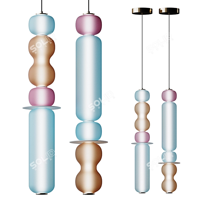 Loft IT Lollipop Pendant Light 3D model image 1