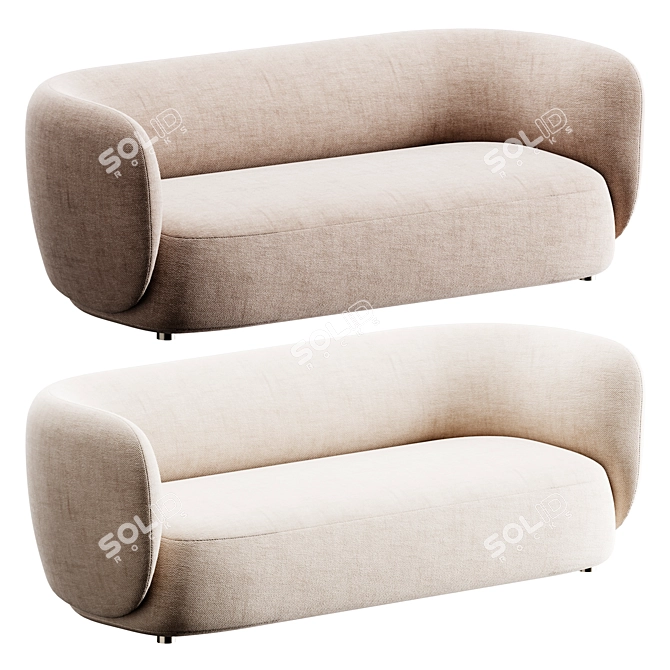 Modern Elegance: Novamobili BLOSSOM Sofa 3D model image 1