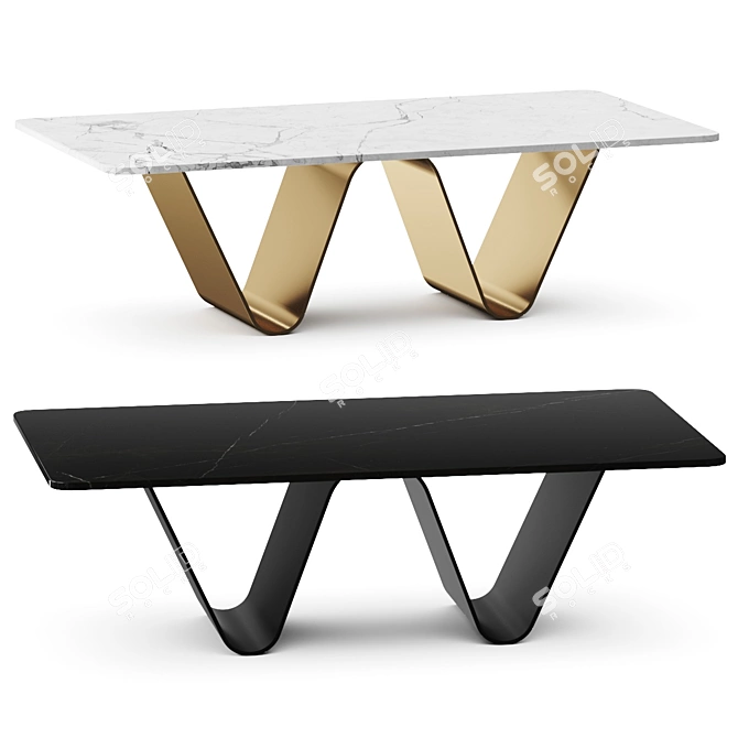 Skrive Minimalist Coffee Table 3D model image 1