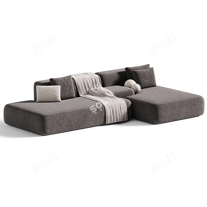 Elegant Aima Sofa Beds Concept 3D model image 2