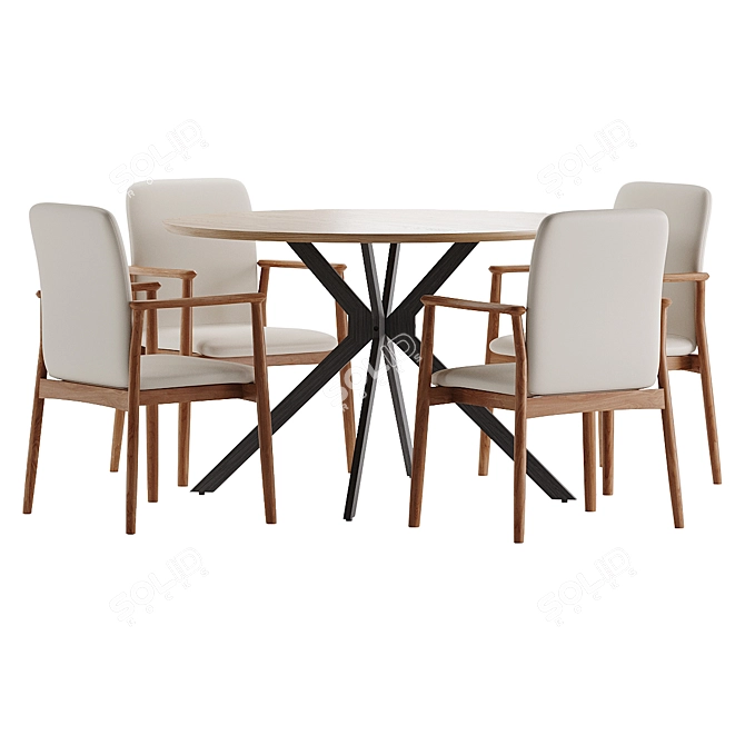  Dining Set 111 - 2017 Model 3D model image 4