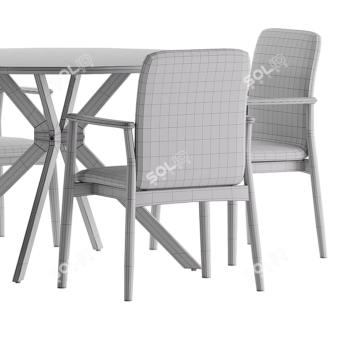  Dining Set 111 - 2017 Model 3D model image 6