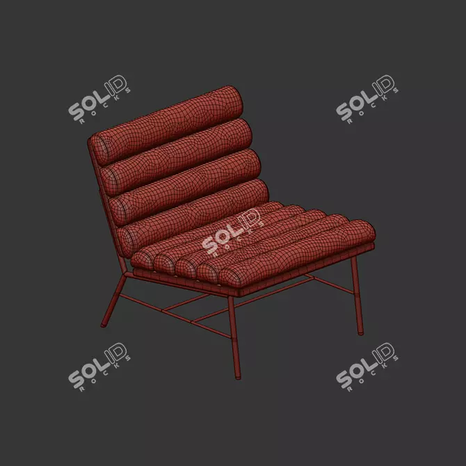 Elegant Sabaitalia Pan Flute Armchair 3D model image 5