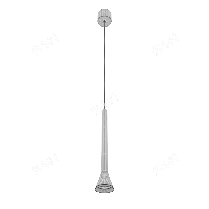 Industrial Metal Pendant Light 10337 3D model image 5