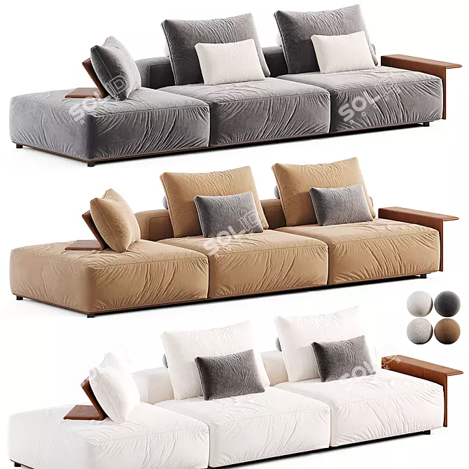 Poliform WESTSIDE SOFT Sofa 3D model image 1